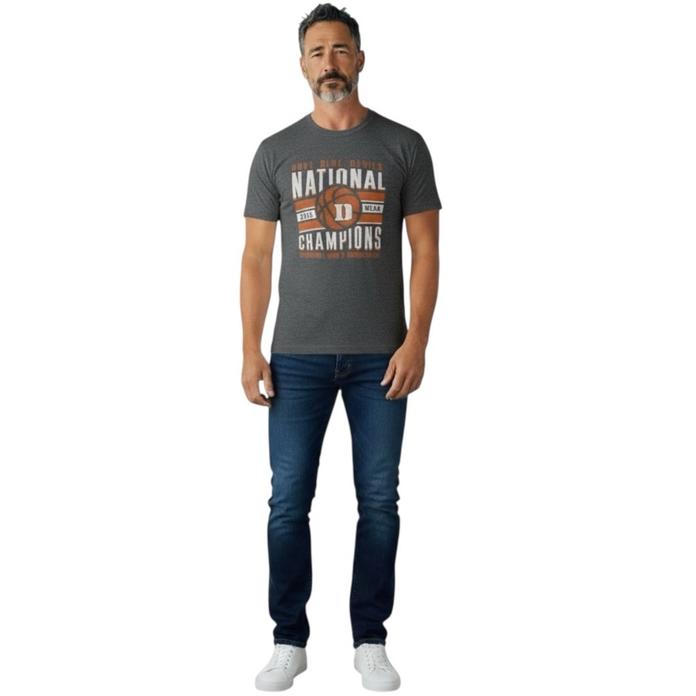 TRT Classics Men’s L Duke Blue Devils 2015 National Champions Grey Gray T-Shirt
